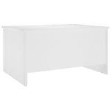 Coffee Table White 80x55.5x41.5 cm Engineered Wood 809674