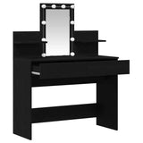 Dressing Table Black Oak 100 x 40 x 130 cm Engineered Wood 868852