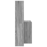 Desk with Shelf Grey Sonoma 138.5 x 55 x 143 cm Engineered Wood 3337254