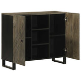 Sideboard Black 90x33x75 cm Solid Wood Mango 4017712