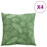 Scatter Pillows 4 pcs Leaf Pattern 60 x 60 cm Polyester Farbic 360422
