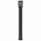 Outdoor Floor Lamps 3pcs Black 110cm Stainless Steel 4006364