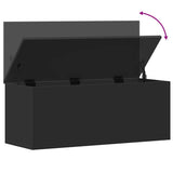 Storage Box Black 90x35x35 cm Engineered Wood 840682