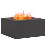 Fire Pit Black 60 x 60 x 30 cm Steel 858918