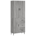 Highboard Grey Sonoma 69.5x34x180 cm Engineered Wood 3195921