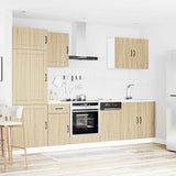 7 Piece Kitchen Cabinet Set Lucca Sonoma Oak Engineered Wood 3314774