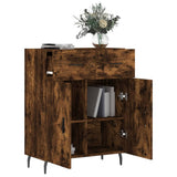 Sideboard Smoked Oak 69.5x34x90 cm Engineered Wood 828001