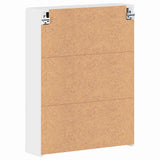 Bathroom Mirror Cabinet TULUM High Gloss White Engineered Wood 880365