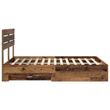 Bed Frame with Drawer with Headboard Manual Engineered Wood 3411649