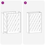 Umbrella Stand Olive green 28 x 12 x 41 cm Steel 868534