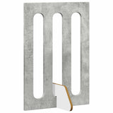 Folding Pet Fence 4 pcs Concrete Grey 201 x 38 x 70 cm 8005960