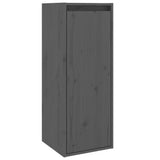 Wall Cabinets 2 pcs Grey 30x30x80 cm Solid Wood Pine 813500