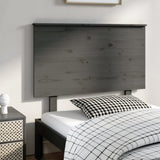 ZNTS Bed Headboard Grey 104x6x82.5 cm Solid Wood Pine 819157