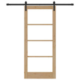 Sliding Door ORKDAL Natural and Black 86 x 198.5 cm 3331835