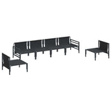 Garden Sofa Set Anthracite Steel 3378976
