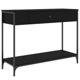 Console Table Black 100x34.5x75 cm Engineered Wood 834160