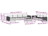 Sofa Sets 8 pcs Solid Acacia Wood 3384125