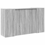 Reception Desk Grey Sonoma 180x50x103.5 cm Engineered Wood 3324174