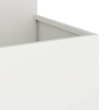 Garden Planter White 80 x 80 x 60 cm Steel 865856