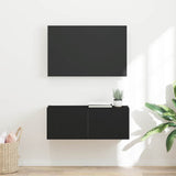 TV Wall Cabinet Black 78.5 x 31 x 29.5 cm Engineered Wood 892211