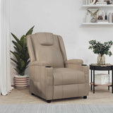 Recliner Chair Cappuccino Faux Leather 340965