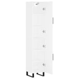 Highboard White 34.5x34x180 cm Engineered Wood 3198809