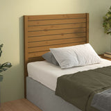 ZNTS Bed Headboard Honey Brown 106x4x100 cm Solid Wood Pine 819008