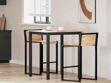 Bar Table Natural 70 x 70 x 105 cm Solid Pine Wood 892799