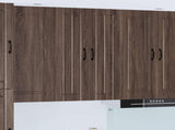 Wall Cabinet LUCCA Brown Oak 60 x 31 x 100 cm Engineered Wood 885142
