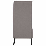 Highback Sofa Taupe 109 x 56 x 121 cm Fabric 42010838