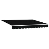 Retractable Awning Manual Black 300x250 cm Fabric 3330049