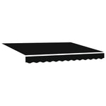 Retractable Awning Manual Black 300 x 250 cm Fabric 3330038