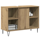 Bathroom Cabinet Artisan Oak 80 x 33 x 60 cm Engineered Wood 873896