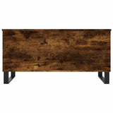 Coffee Table Smoked Oak 90x44.5x45 cm Engineered Wood 830985