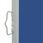 Patio Retractable Side Awning 140 x 300 cm Blue 48347