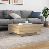 Coffee Table Sonoma Oak 80x80x31 cm Engineered Wood 836583