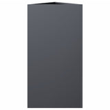 Garden Planters 2 pcs Anthracite Triangular 40x34.5x75 cm Steel 851162