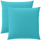 Cushion with Pillow HEERLEN 2 pcs Turquoise Polyester 928267