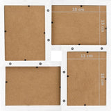 Collage Photo Frame for 24x Picture White MDF 332789