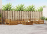 Outdoor Sofa Set 8 pcs Natural Solid Acacia Wood 3373179