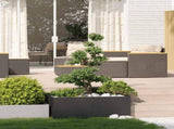 Planter Black 100x100x40 cm Steel 860815