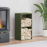Firewood Rack Olive Green 40x30x75 cm Cold-rolled steel 864194