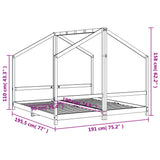 Kids Bed Frame 2x cm Solid Wood Pine 3200598