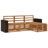 Outdoor Sofa Set 4 pcs Natural 3384210