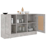 Sideboard Concrete Grey 120x30.5x70 cm Engineered Wood 802781