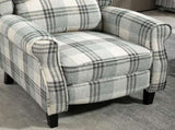 160&deg Reclining Armchair, with Footrest - Grey T3398P344476