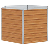 Raised Garden Bed Light Brown 129 x 129 x 77 cm 42017322