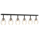 Ceiling Spotlight Black 110.5 x 13 x 26 cm Glass and Metal 42001222