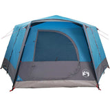 Cabin Tent 7-Person with Roof Blue 400 x 350 x 212 cm 42004027