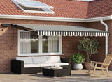 Retractable Awning Anthracite and White 3 x 2 m 3419044